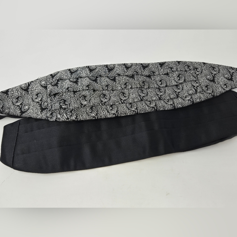 Robert Talbott Protocol Two Cummerbund Bundle Sol… - image 1